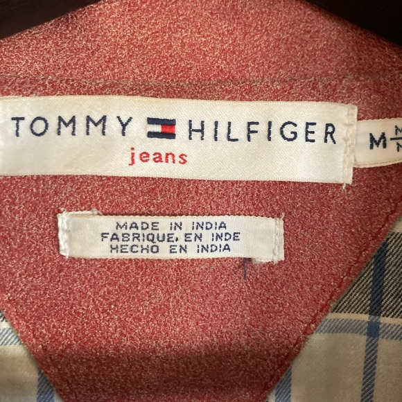 Vintage Rare Tommy Hilfiger Distressed Leather Trench! - Picture 9 of 12